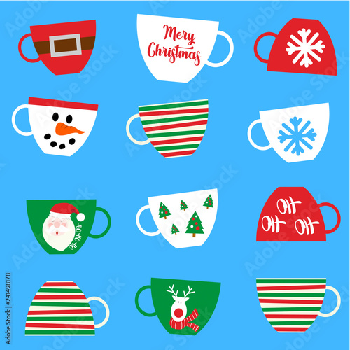 tazas de navidad decoradas