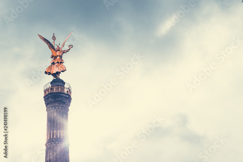 Photography Sun glare off of Berlin's Victory Column