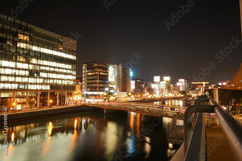 福岡市　天神中洲エリア　夜景風景 © fy2907fw