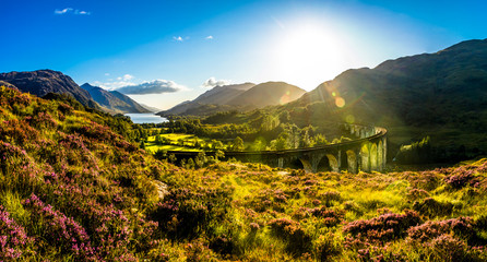 Keuken achterwand Glenfinnanviaduct Panorama van het Glenfinnan viaduct  © JSoltys Photography