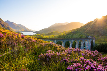 Keuken achterwand Glenfinnanviaduct Zonsondergang bij Glenfinnan viaduct  © JSoltys Photography