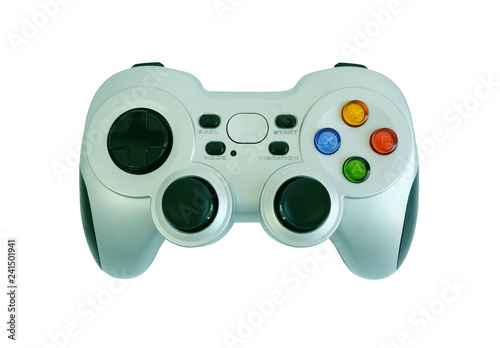 Joy stick game controller isolated on a white background