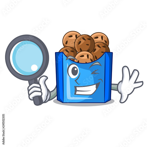 Detective falafel in fried on teflon cartoon