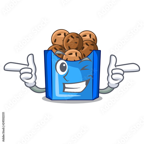 Wink falafel in fried on teflon cartoon