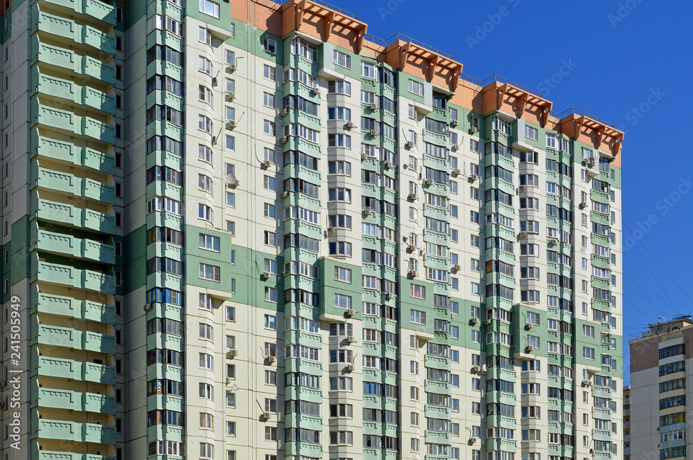Modern panel residential building
