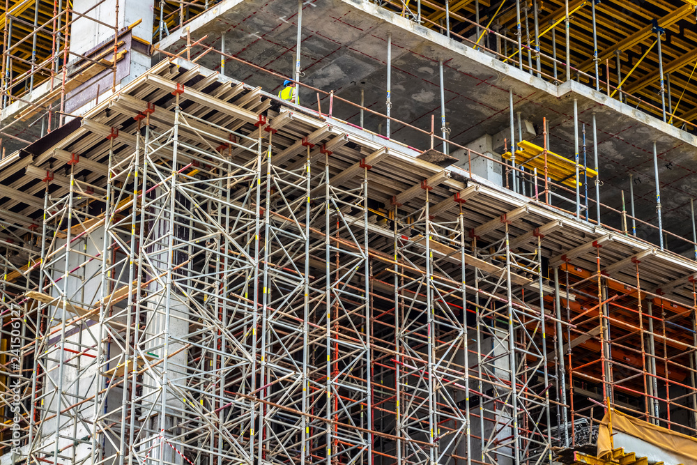 Construction of a large shopping mall in the city center. Construction of a large shopping mall in the city center.
