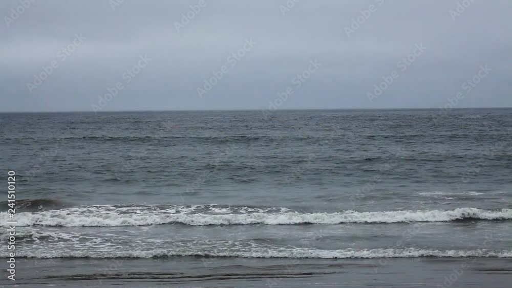 Ocean Waves And Surf With Overcast Sky Northern California Narrow View Ocean Waves And Surf With Overcast Sky Northern California Narrow View