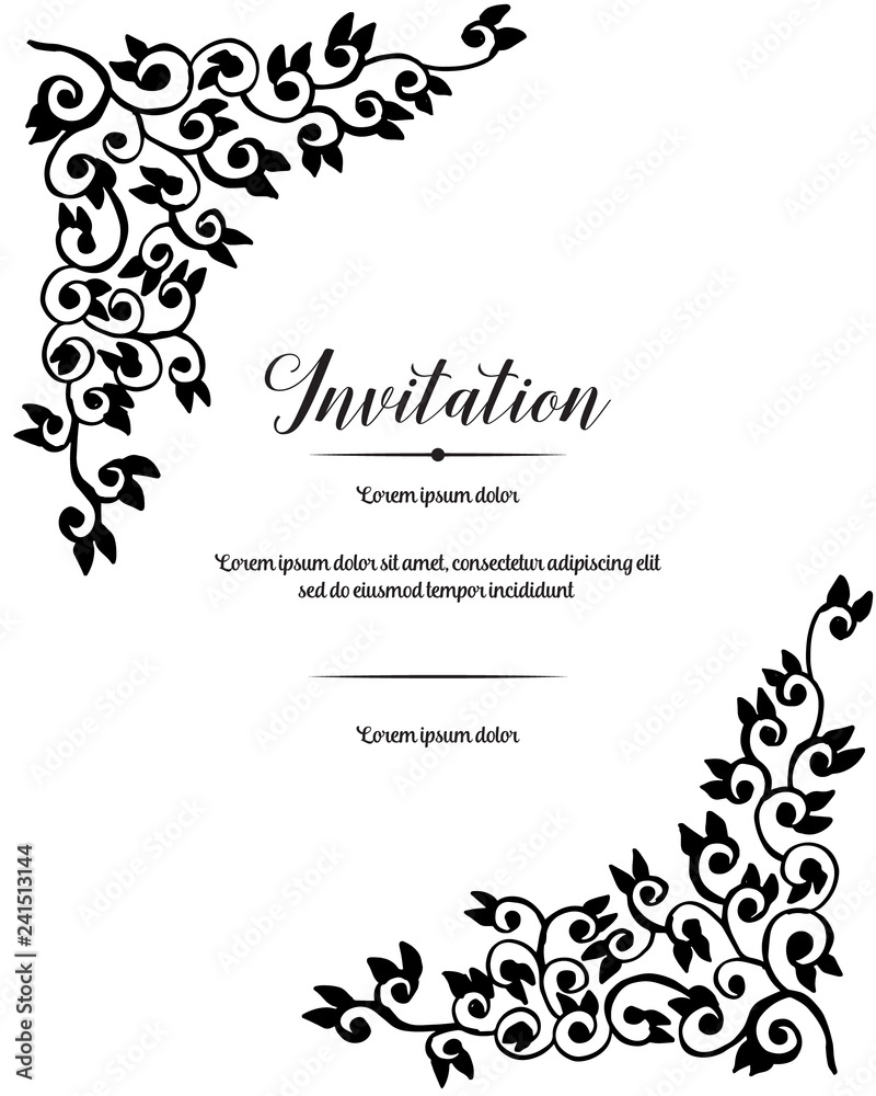 Hand Drawn Frame Wedding Invitation | Printing by Penny Lane