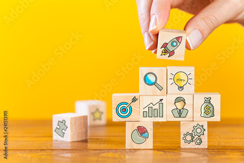 Bild auf Leinwand Business startup