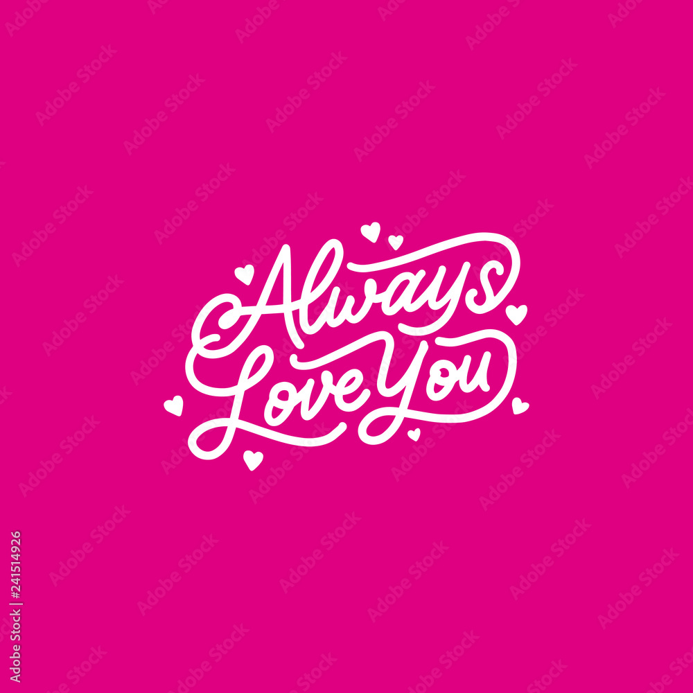 Lettering / typography design with Love Quotes Lettering / typography design with Love Quotes