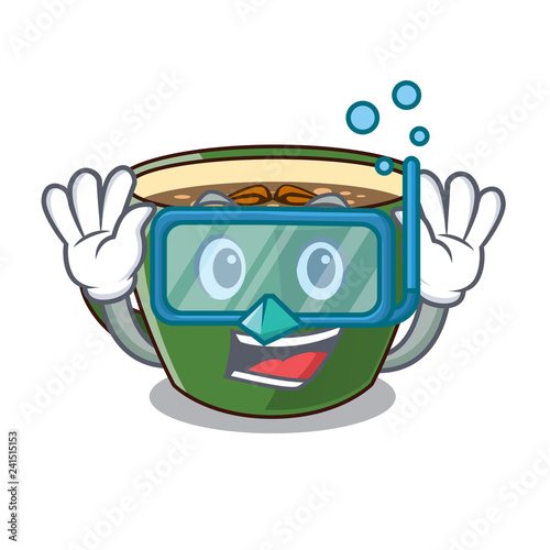 Diving Indian masala tea on character board