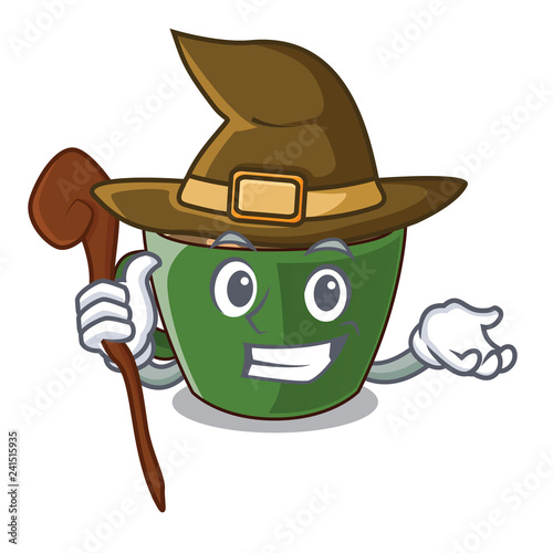 Witch Indian masala tea in cartoon cup