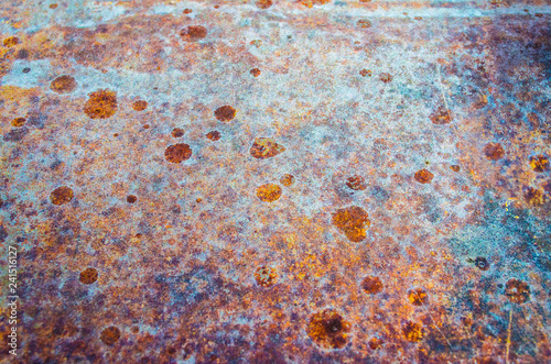 Abstract vintage dirty grunge background, old metal with crackled paint texture