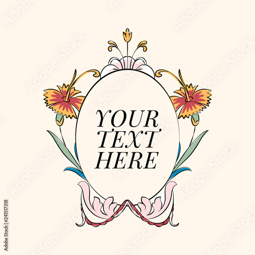 Vintage flourish ornament illustration