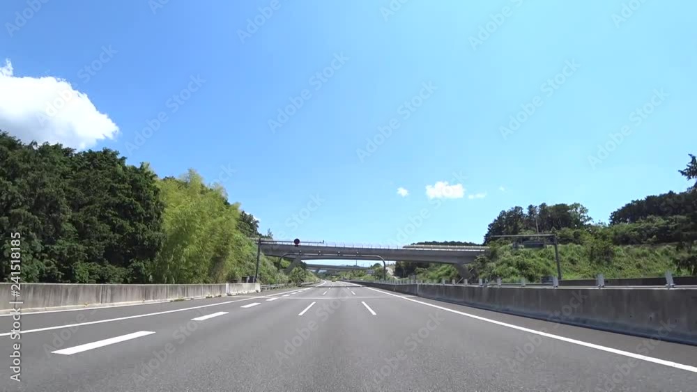 新東名高速道路（移動映像）静岡県沼津市 