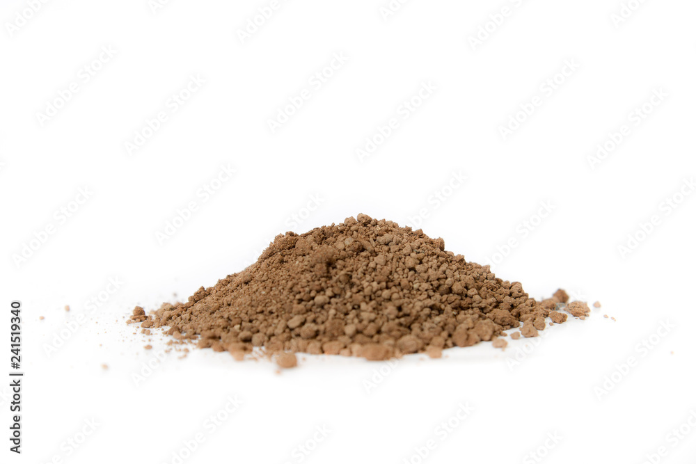Pile of soil, Dirt pile isolated on white background Pile of soil, Dirt pile isolated on white background