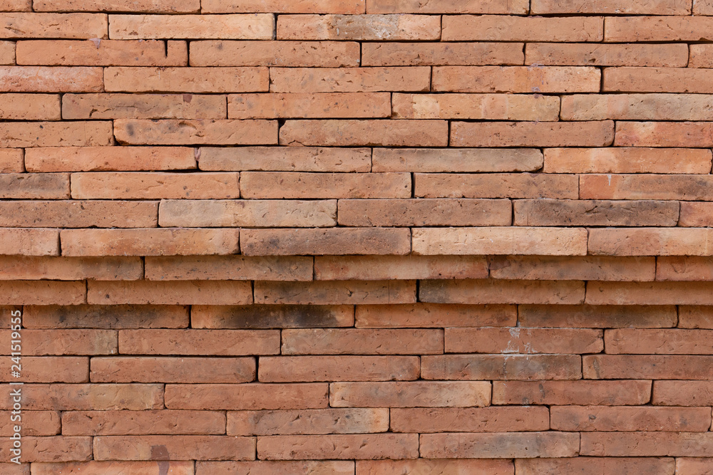 Fototapeta premium Old brick wall close up image for background.