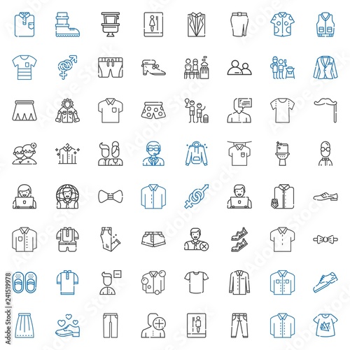 men icons set