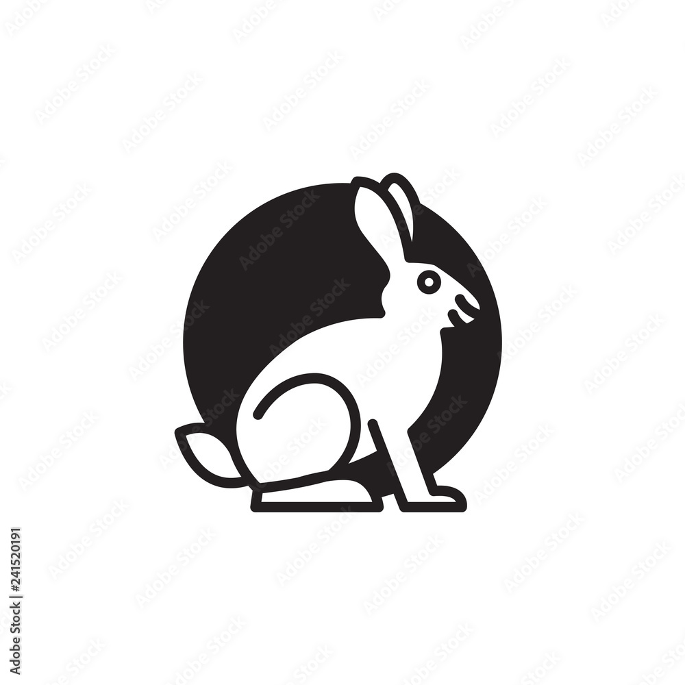 Cute rabbit in cartoon style. Vector illustration Cute rabbit in cartoon style. Vector illustration