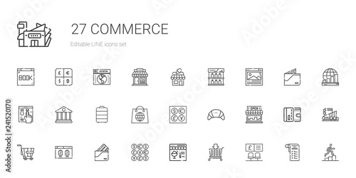 commerce icons set