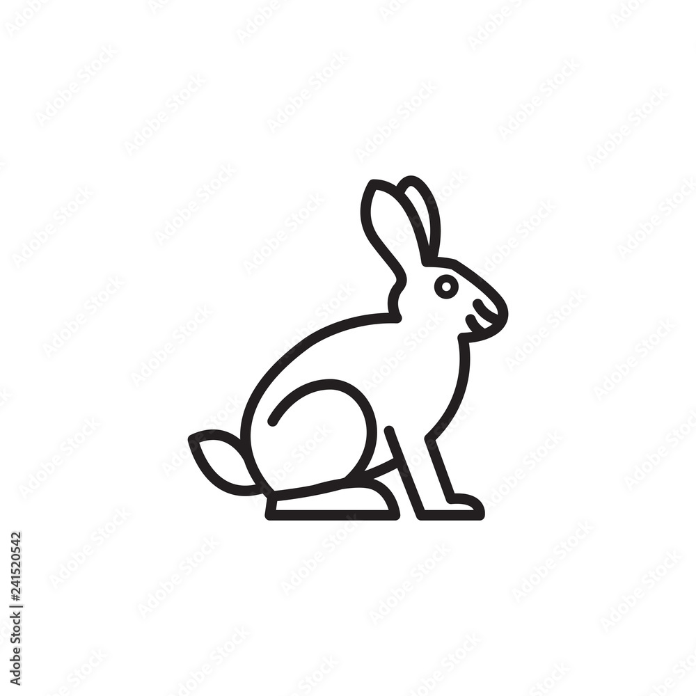 Cute rabbit in cartoon style. Vector illustration Cute rabbit in cartoon style. Vector illustration