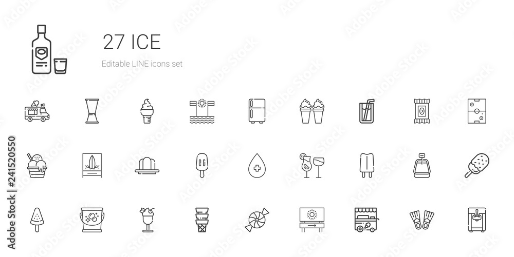 ice icons set ice icons set
