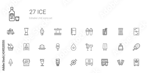 ice icons set