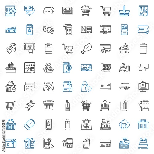 purchase icons set
