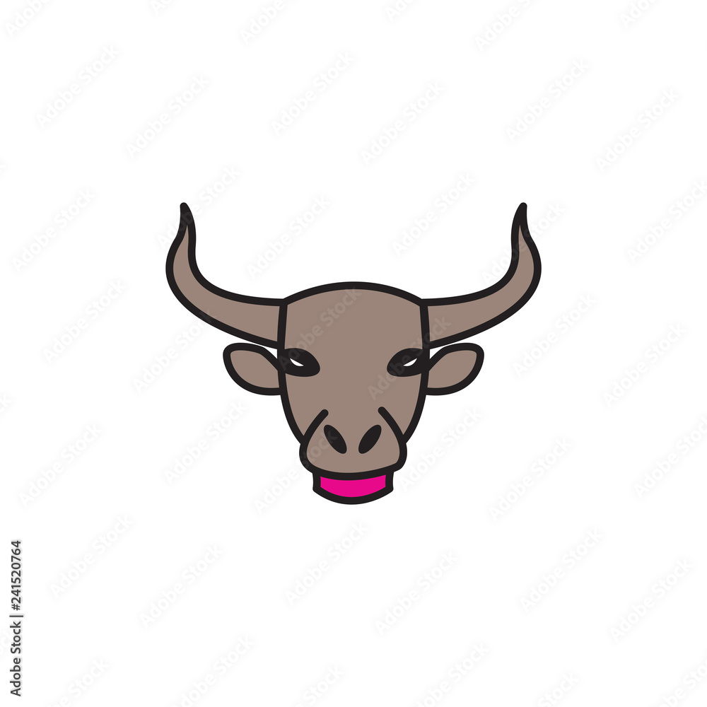 Bull head vector, abstract bull head vector Bull head vector, abstract bull head vector