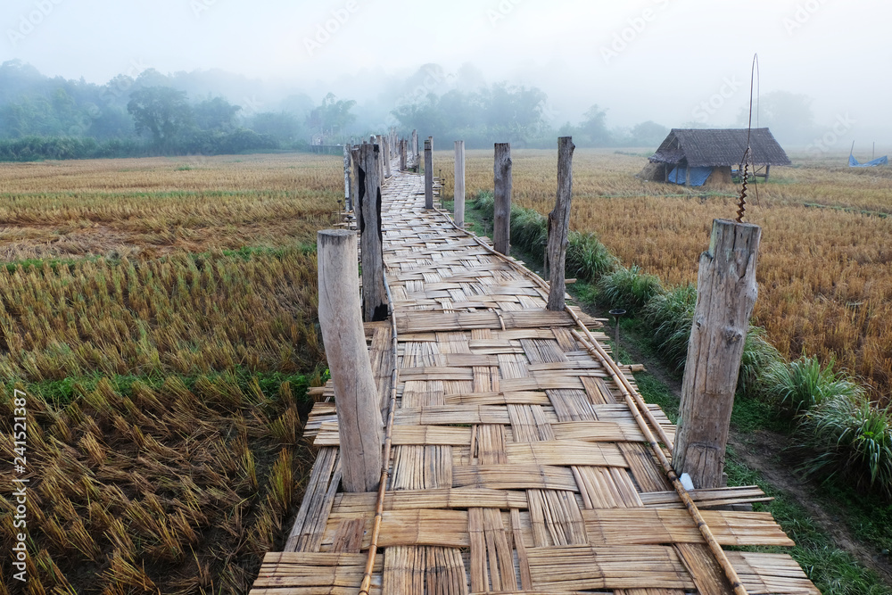 Su Tong Pae Bridge, mae hong son , thailand Su Tong Pae Bridge, mae hong son , thailand