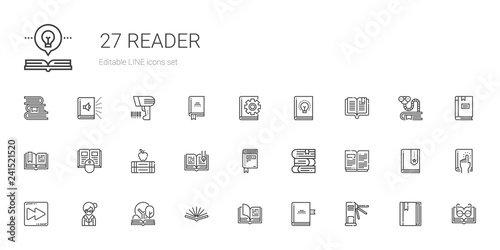 reader icons set © NinjaStudio