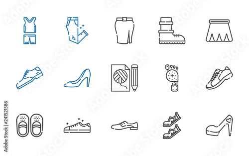 shoe icons set