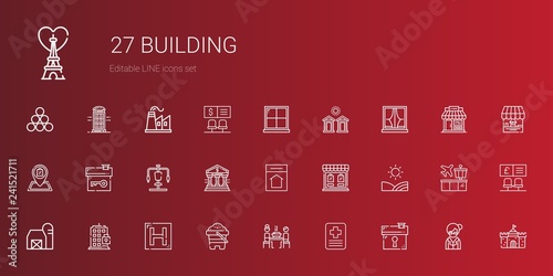 building icons set