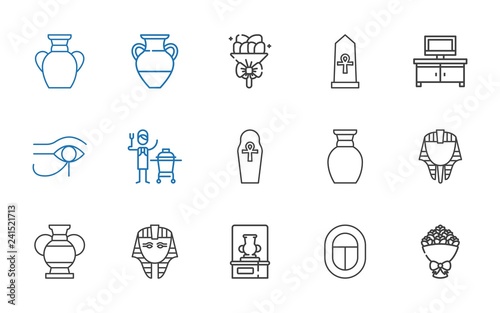 vase icons set
