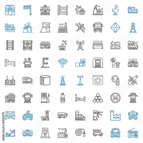 station icons set