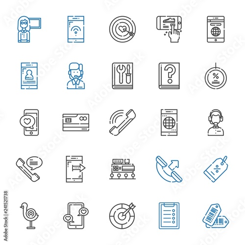 customer icons set