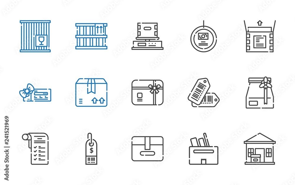 Fototapeta premium merchandise icons set