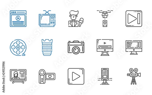 video icons set