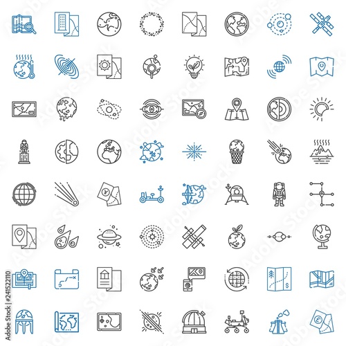 planet icons set