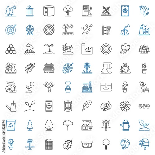 environment icons set