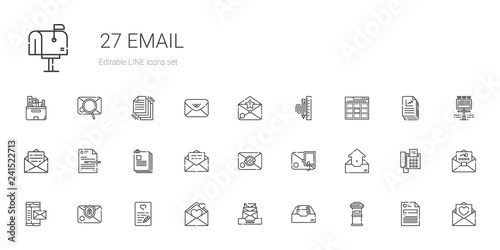 email icons set