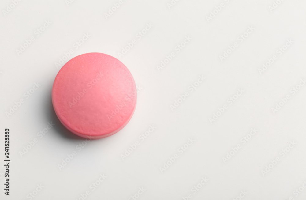 Colorful pill on white background