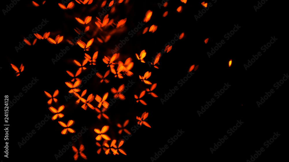 Blurred view of beautiful lights on dark background Blurred view of beautiful lights on dark background