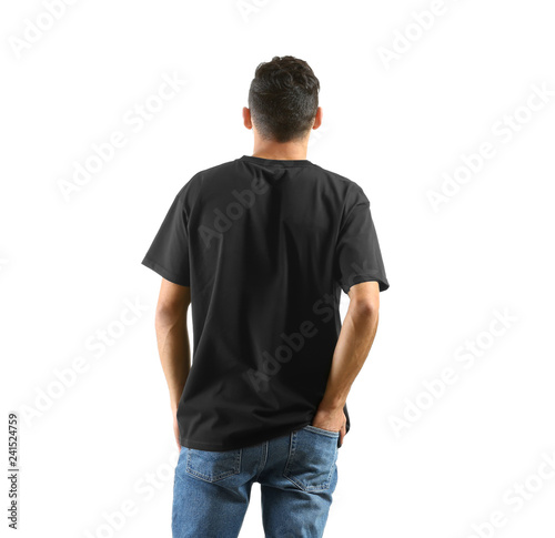 Young man in stylish t-shir...