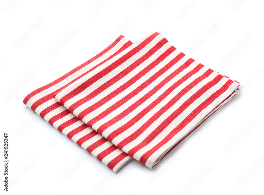 Clean kitchen towels on white background Clean kitchen towels on white background