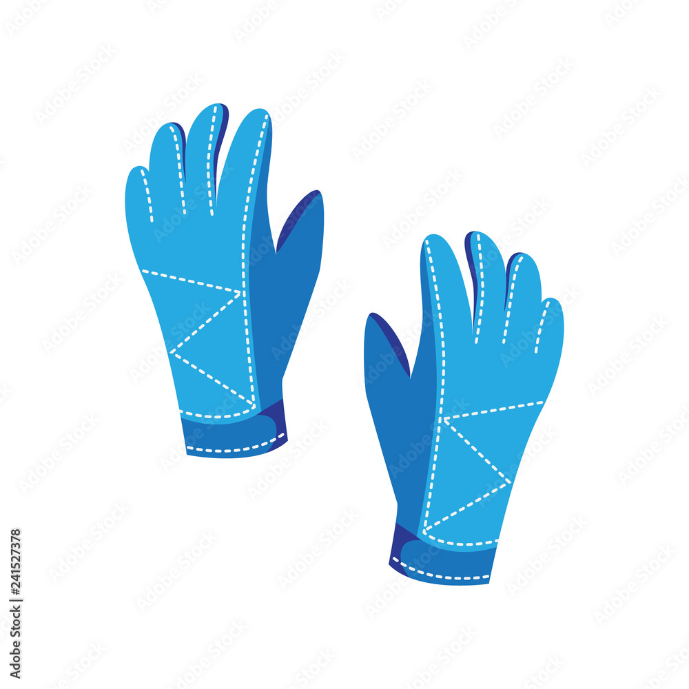 Warm gloves are a winter accessory for extreme ski sports. Warm gloves are a winter accessory for extreme ski sports.