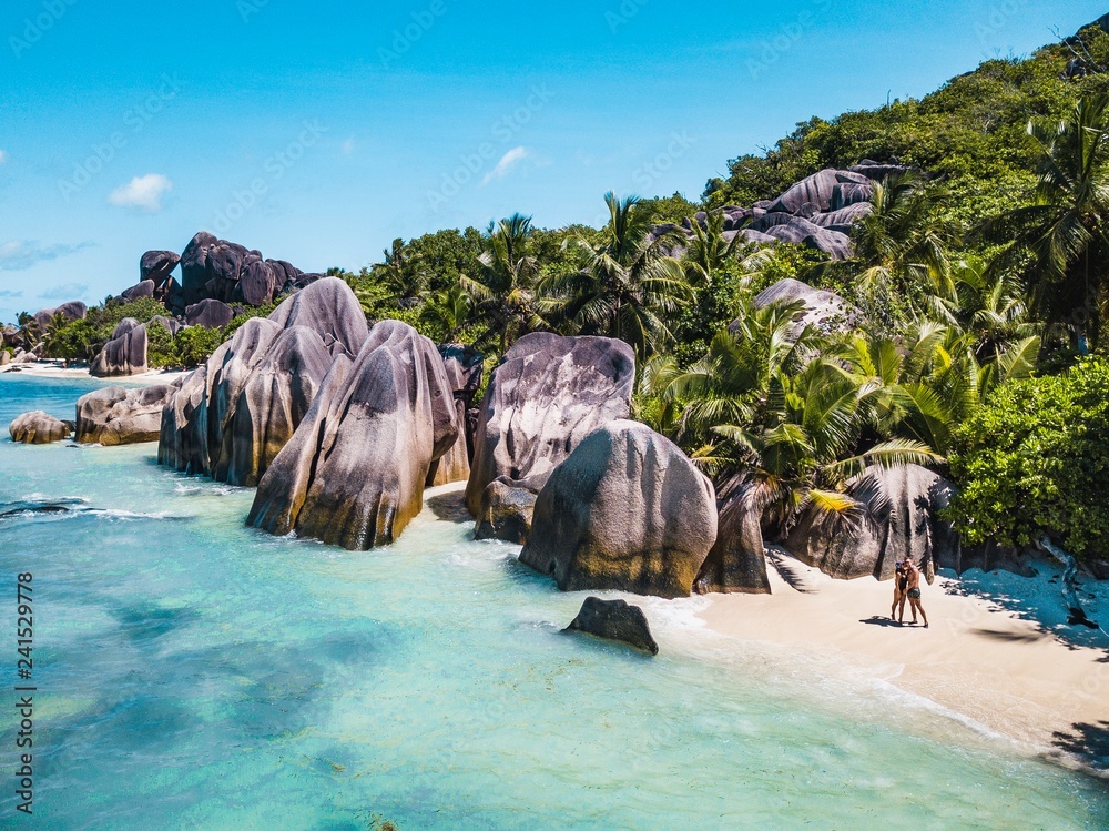 Fototapeta premium exotic beach in Seychelles