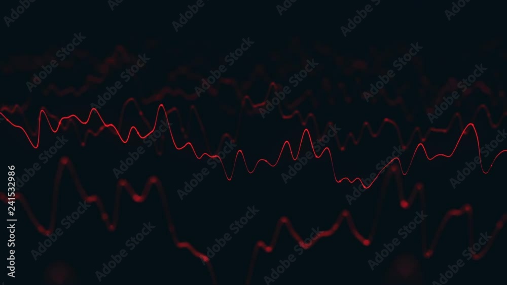 Animation growth of abstract charts with changing values of check points on dark background. Animation of seamless loop. Animation growth of abstract charts with changing values of check points on dark background. Animation of seamless loop.