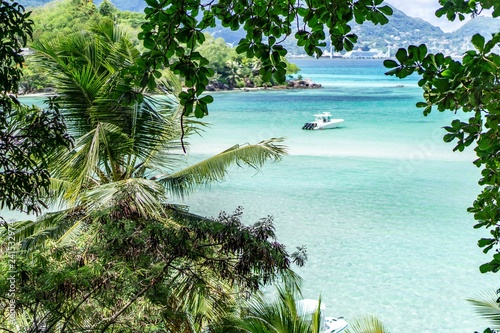tropical beach in Seychelles
