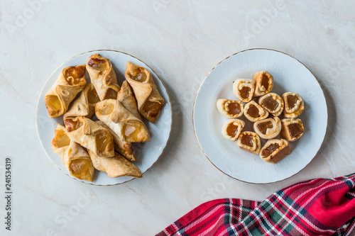 Homemade Turkish Delight Cookies / Biscuits usually Served with Tea.